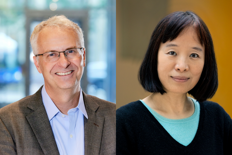 Side-by-side headshots of Matthew Vander Heiden and Fan Wang