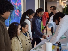 kids watch an engineering demonstration